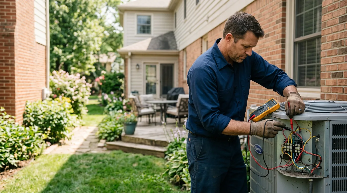 HVAC technician working near Dell City, TX
